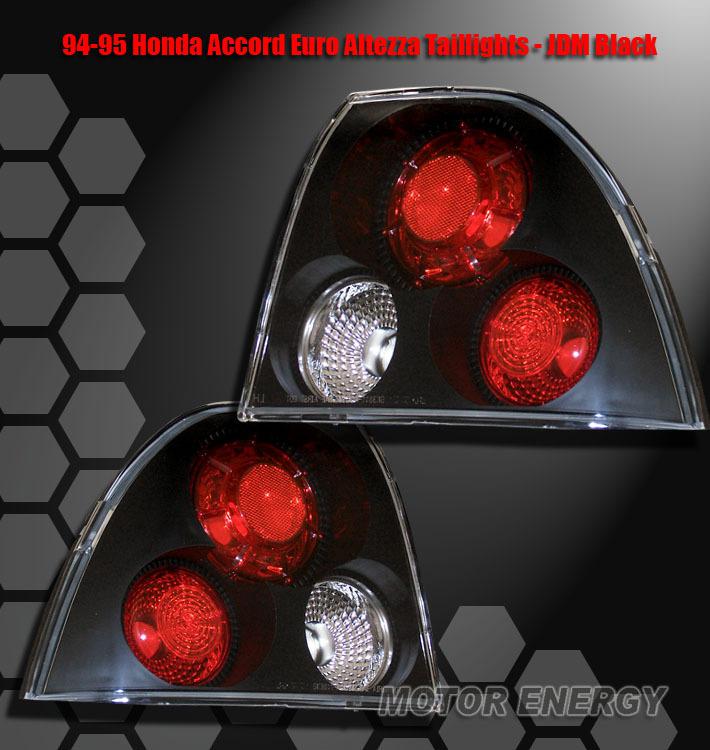 1994-1995 honda accord jdm euro altezza tail lights blk