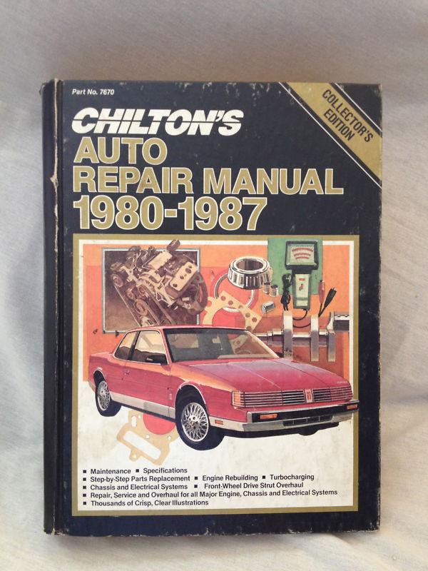 Chilton's auto repair manual 1980-1987 collectors edition (hardback) 7670 