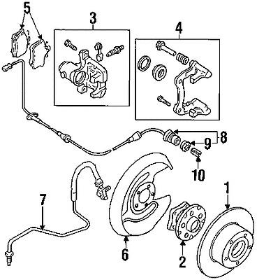 Volkswagen 8e0611763k genuine oem factory original brake hose