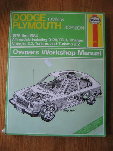 Dodge omni & plymouth horizon car auto owners workshop manual