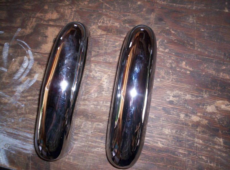 Hudson 1950  rechromed front center bumer guards.  triple plated.