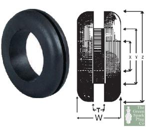 Durite - 25 x wiring grommets - 15.87 bulk head hole 11.09 diameter