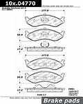 Centric parts 104.04770 brake pad set, front