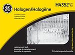 General electric h4352 high beam halogen