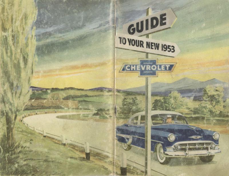 1953 chevrolet owner's manual (original)