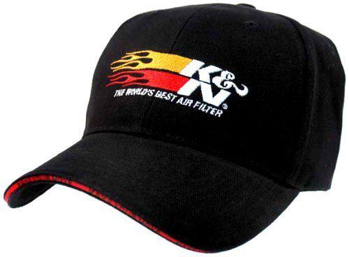 K&n black hat with k&n flame logo