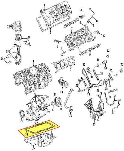 Lincoln 3l3z6710aa genuine oem factory original oil pan gasket