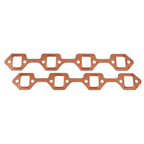 New speedway sbf square port copper exhaust gaskets/gasket set, small block ford