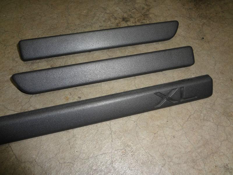 Ford f150 bronco f250 92-96 xl long dash trim 3 piece dark charcoal gray f350