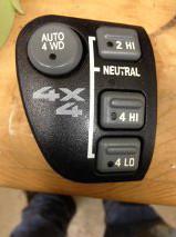 Chevy 4x4 selector control