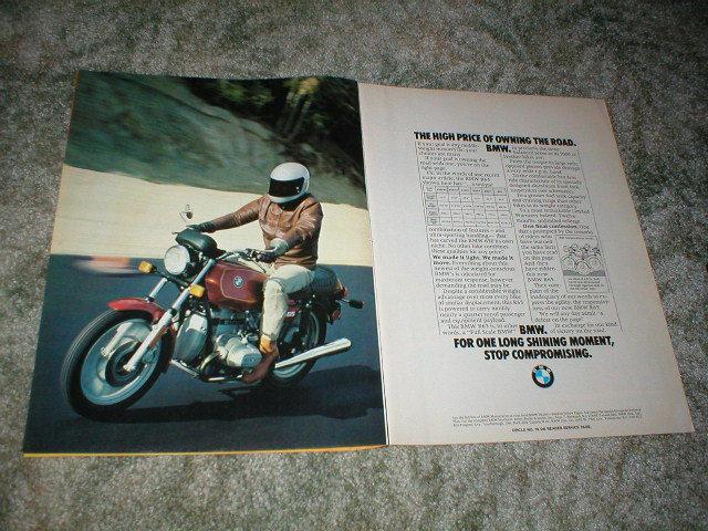 1980  bmw motorcycle ad r65 model 650cc street bike 