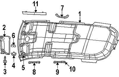 Dodge 1mt61dw1aa genuine oem factory original support