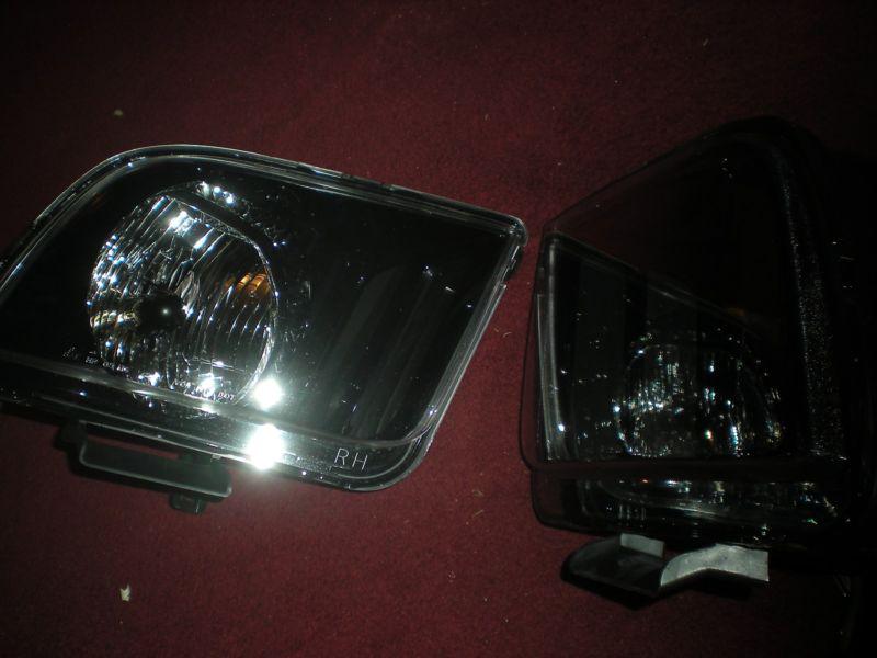 New original 2005 2006 ford mustang factory headlights left right pair new oem