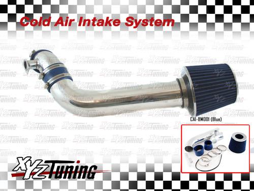 Blue 92-98 bmw e36 3-series i6 cold air intake induction kit + filter 3"