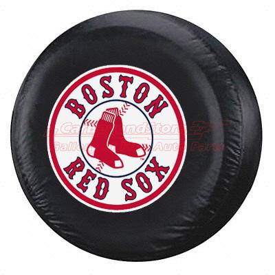 Mlb boston red sox spare tire cover for jeep and suvs, licensed + free gift