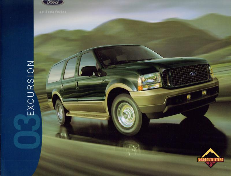 2003 ford excursion sales brochure folder original excellent condition b14