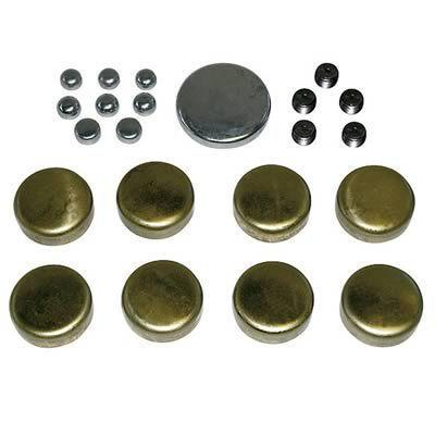 Brass freeze plugs pontiac v8 heads & block combo kit 