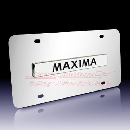 Nissan maxima chrome stainless steel license plate, lifetime warranty +free gift