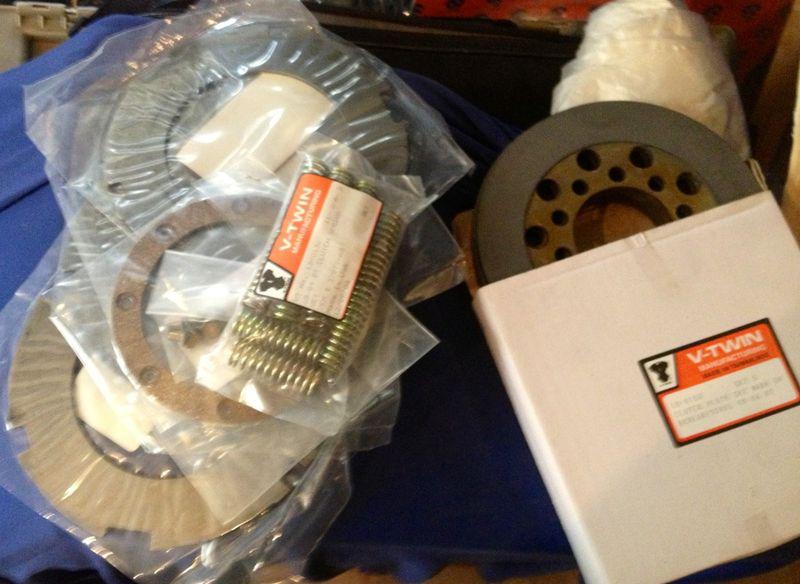 Big twin clutch pack w/ kevlar & fiber for harley davidson 