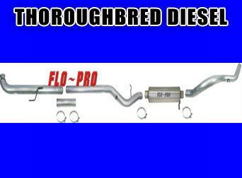  flo pro exhaust system 07.5-10 duramax llm 4''  downpipe back #ss834