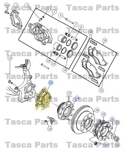 New oem  mopar rh front disc brake splash dust shield 2003-2008 dodge ram trucks