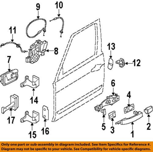 Land rover oem fqj500470 door lock actuator motor/door lock motor