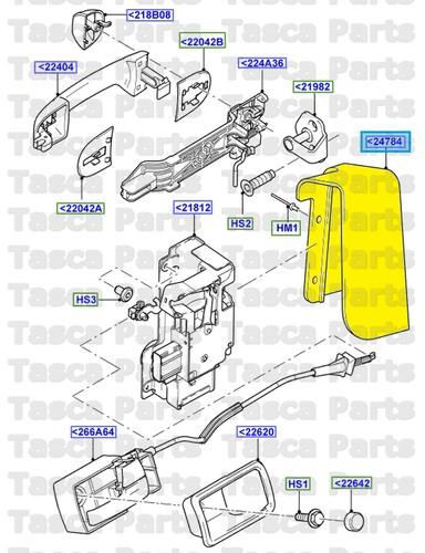 Brand new oem left side front door lock shield 2010-2013 ford transit connect