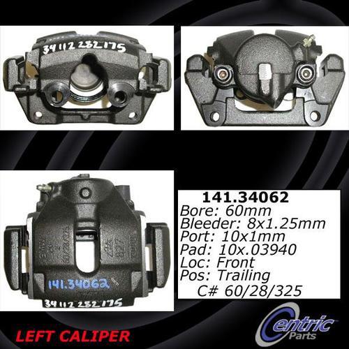 Centric 141.34062 front brake caliper-premium semi-loaded caliper