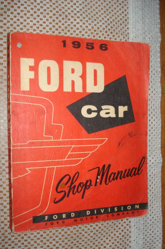 1956 ford car shop manual original service book rare nr