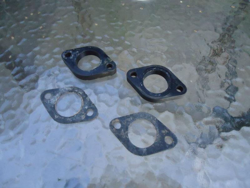 1971 suzuki t350 rebel intake manifolds exhaust carburetor insulators oem