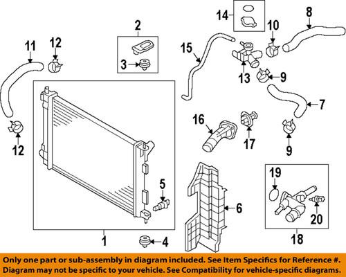 Hyundai oem 253293x600 radiator-filler neck