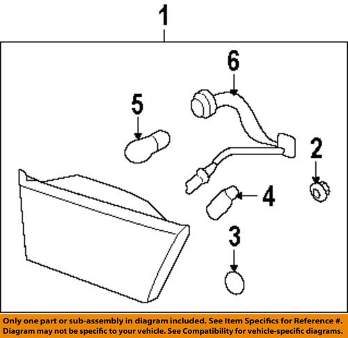 Hyundai oem 924030a000 tail lamp assembly