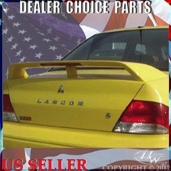 Mitsubishi lancer 2002-2003 oem factory style spoiler wing primer with light