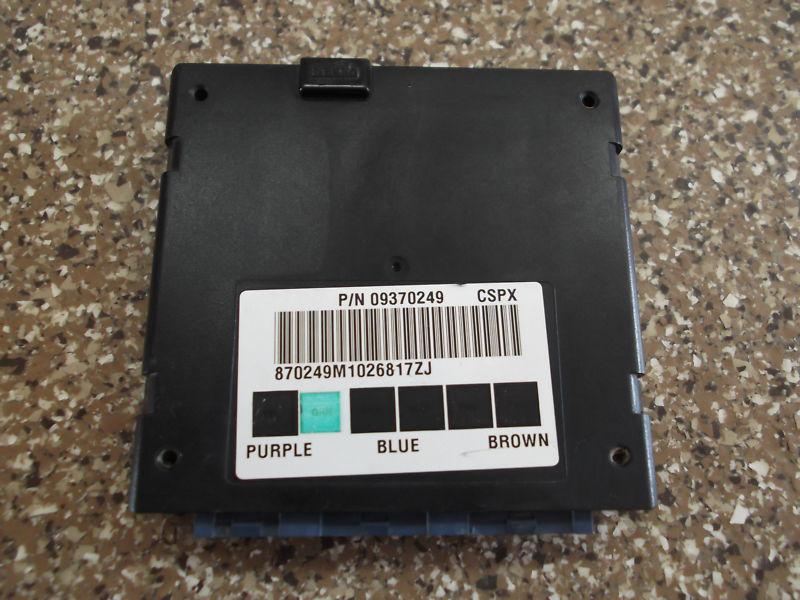 2001 chevrolet tahoe gmc yukon - body control module / computer 09370249