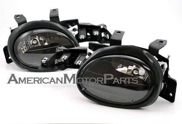 Depo pair euro style black headlights w/o turn signal 95-99 dodge plymouth neon