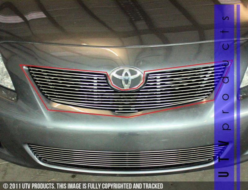 2009 - 2010 toyota corolla (le) 1pc chrome upper billet grille kit (fits: 09 10)