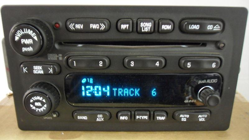 Gm 6 cd radio silverado suburban tahoe yukon changer 15184935