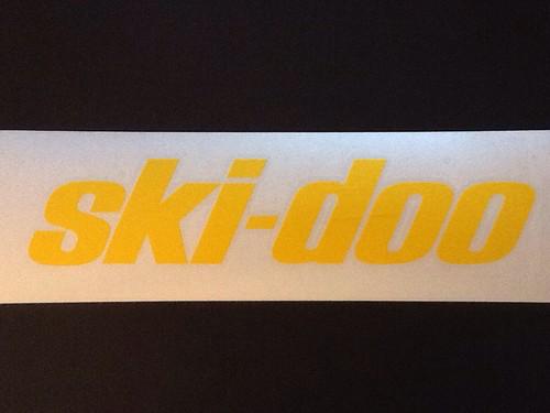 Ski doo snowmobile vinyl stickers