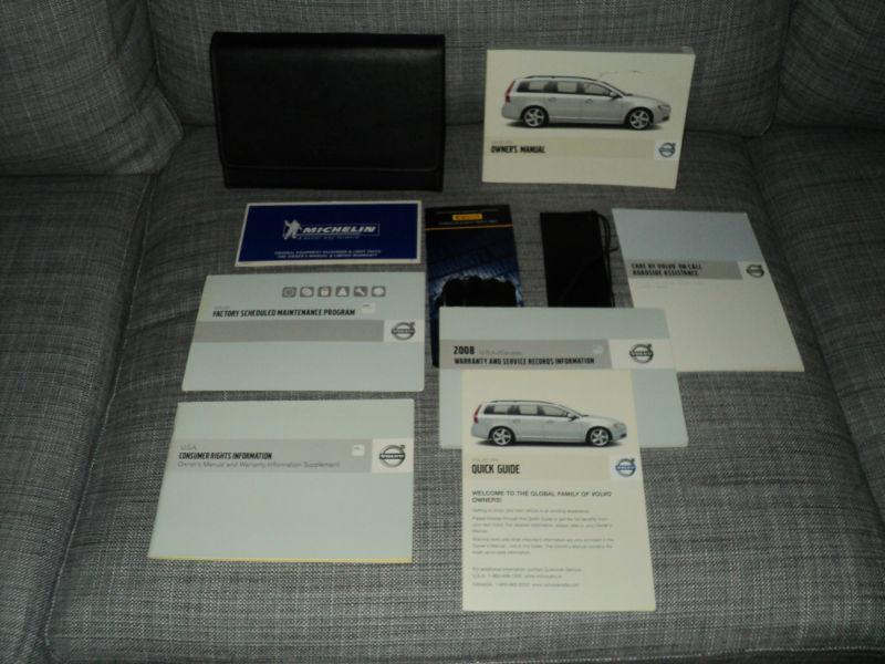 2008 volvo v70 owners manual set with case 