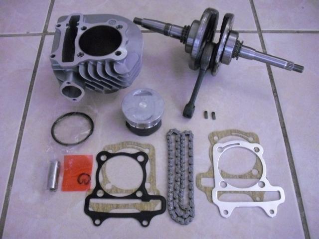 Scooter 150cc gy6 high performance racing cylinder kit stroke crankshaft +3mm 