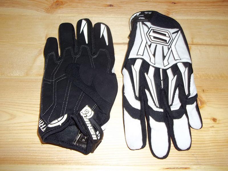 Shift strike racing gloves - black/grey/white- size 10l