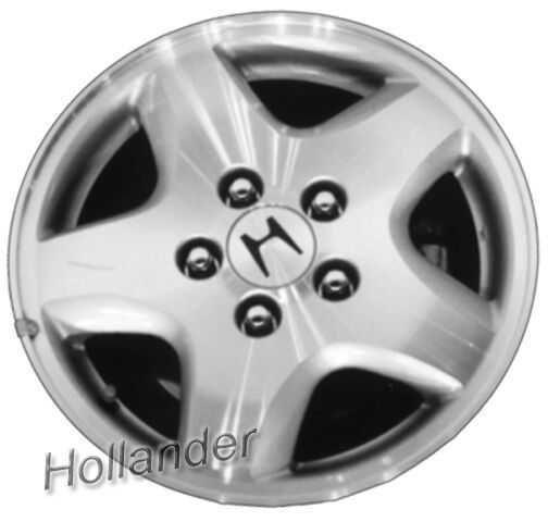 Wheel/rim for 98 99 00 honda accord ~ 6 cyl 5 lug 15x6-1/2 alloy 5-spoke smooth