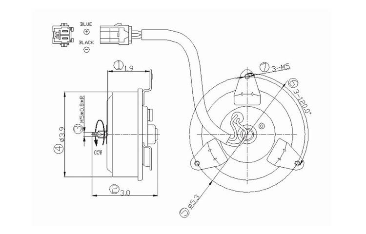 Ac condenser cooling fan motor 1995-1998 mazda 323 mazda protege 1.8l b59515150a