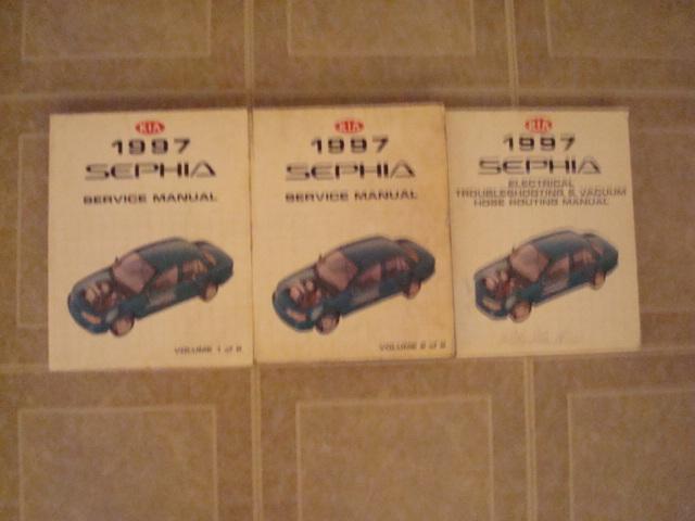 1997 kia sephia factory dealer dealership work shop service repair manual books 