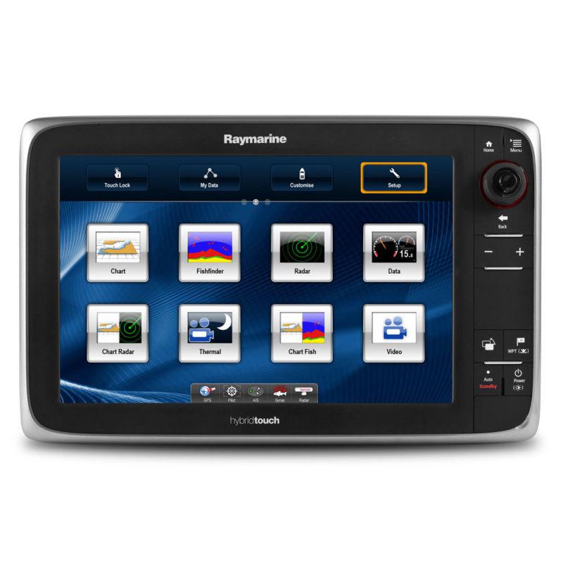 Raymarine e125 multifunction display w/us coastal charts t70050