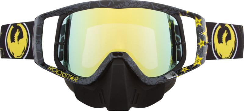 Dragon alliance vendetta snow goggles rockstar/gold ion lens large