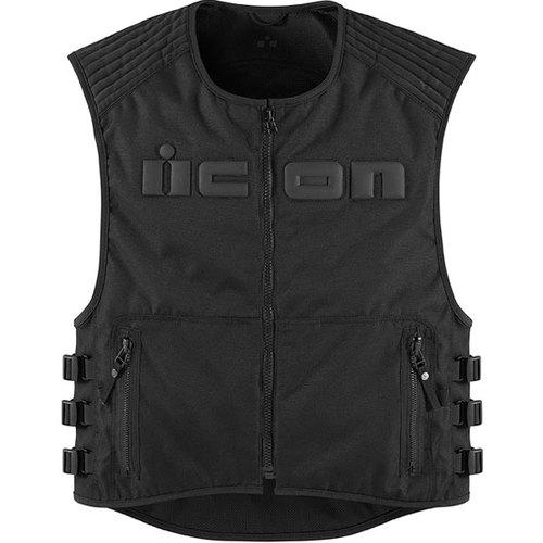 Icon 2830-0238 brigand vest stealth black mens size xxxx-large/xxxxx-large