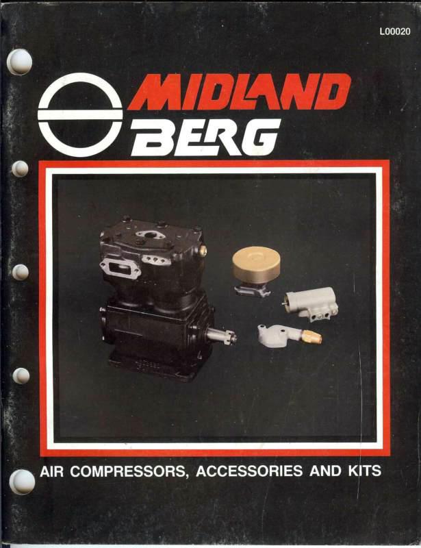 1983 midland berg air compressors accessories and kits catalog