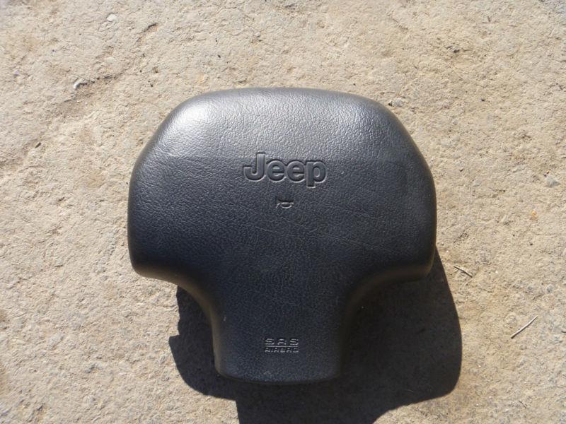 96-98 jeep grand cherokee steering wheel air bag horn button srs