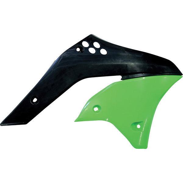 Green/black acerbis radiator scoops